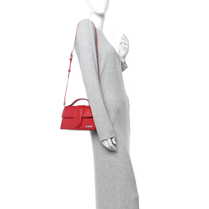 Jacquemus Glazed Calfskin Le Grand Bambino Red 2 of 10