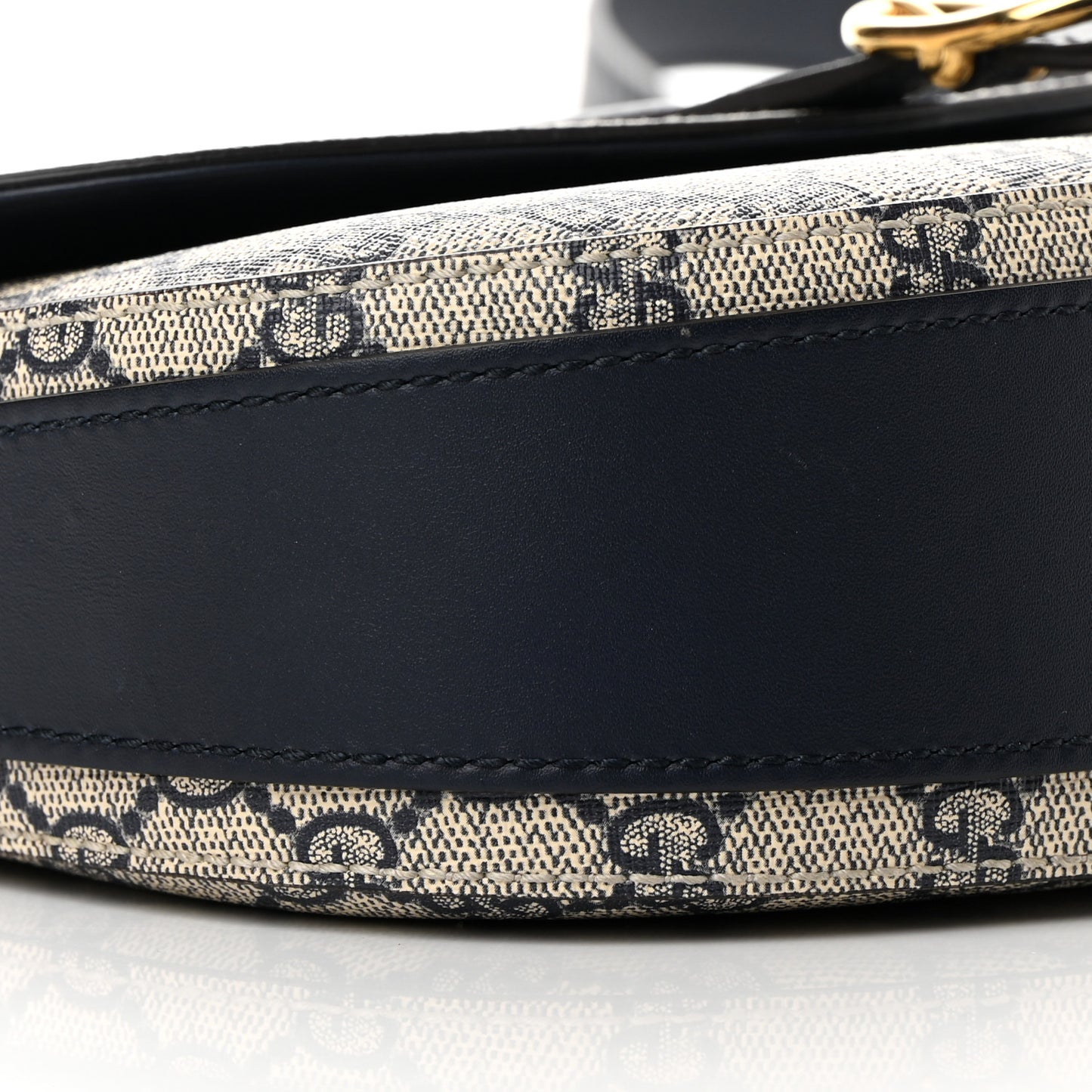 GG Supreme Monogram Small Messenger Shoulder Bag Beige Blue Navy