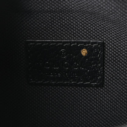 Gucci Monogram Jumbo GG Textured Dollar Calfskin Web Mini Crossbody Bag Black 6 of 10