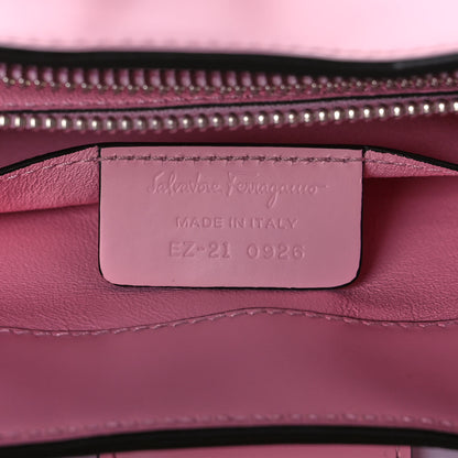 Salvatore Ferragamo Calfskin Trifolio Shoulder Bag Cheerleader Pink 7 of 13