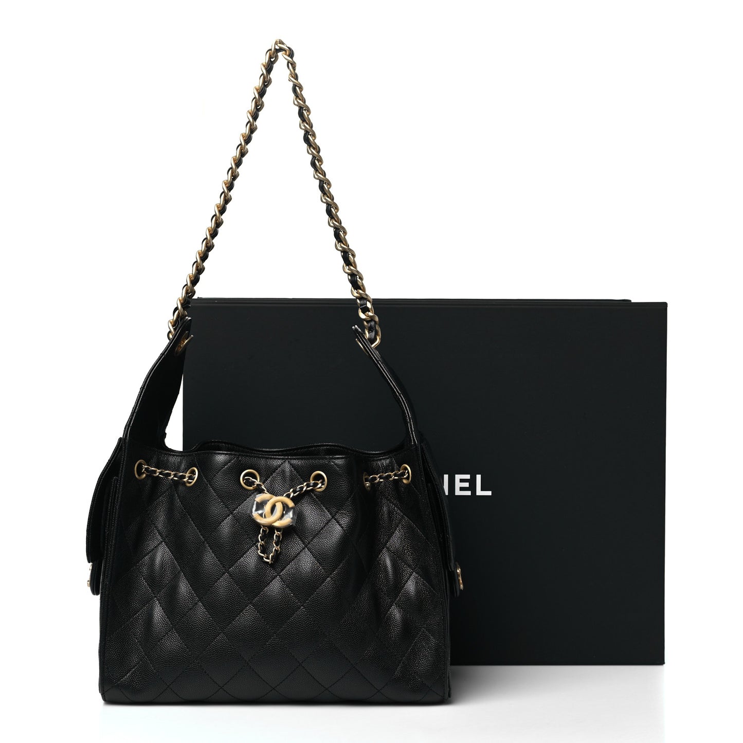 Caviar Quilted Small Chanel 25 Handbag Black