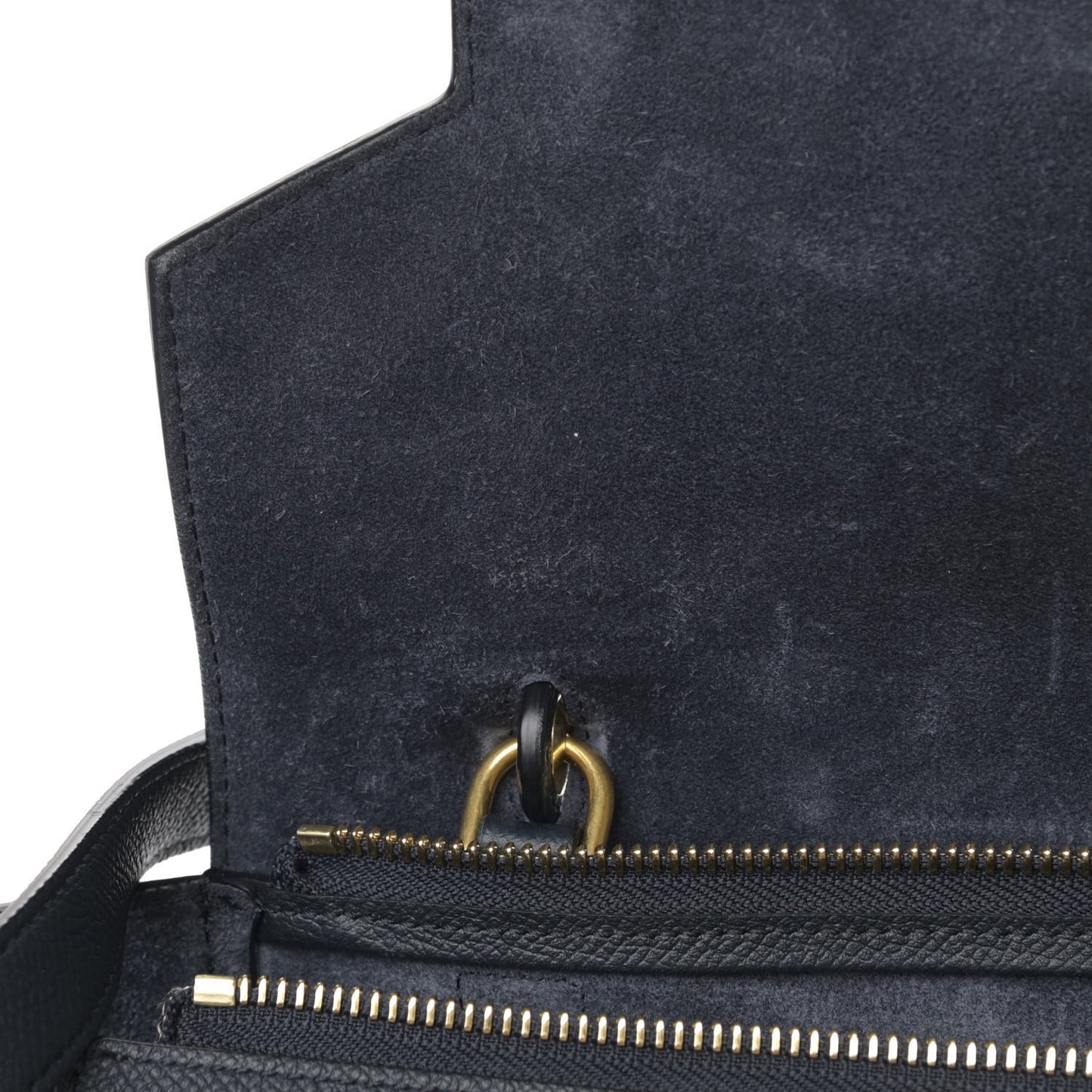 Grained Calfskin Mini Belt Bag Grey