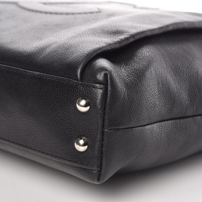 Chanel Caviar Large CC Tuck Tote Black 10 of 10