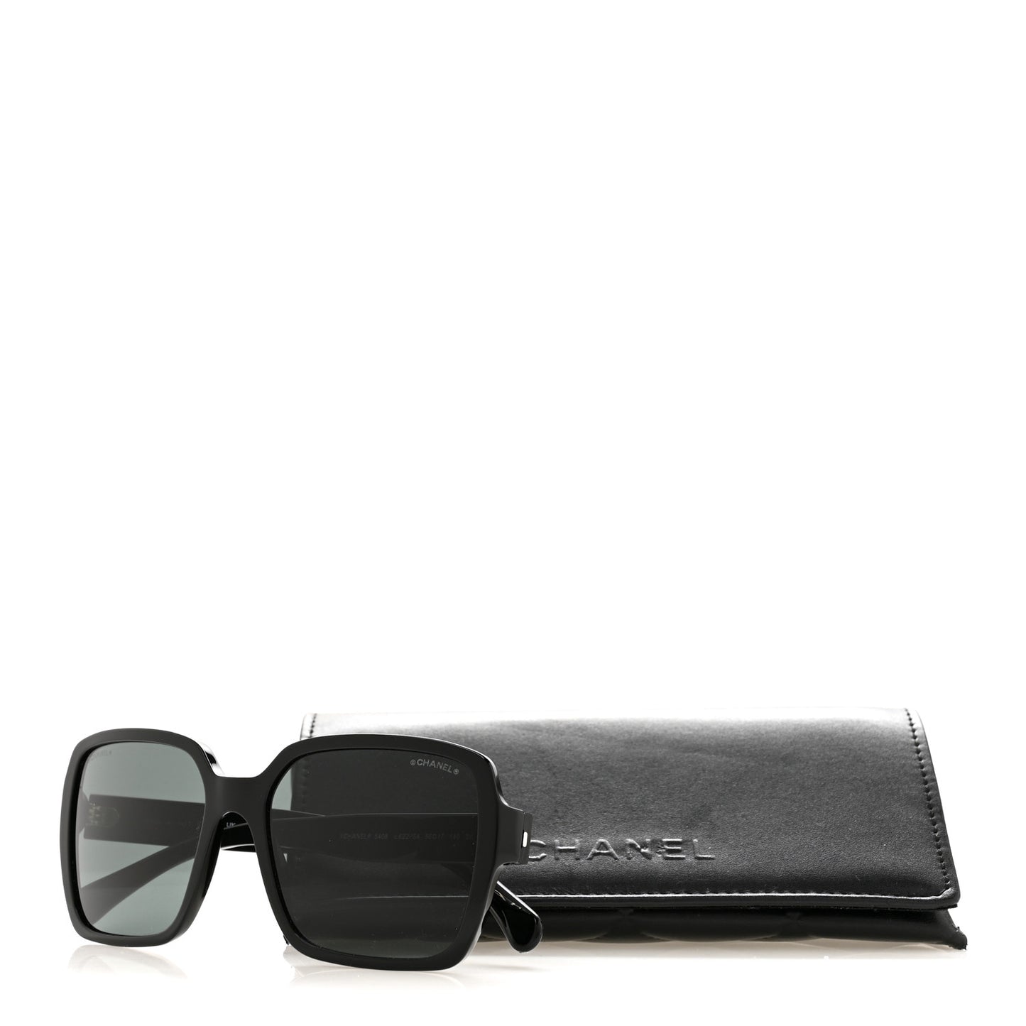 Acetate Polarized Square Sunglasses 5408 Black