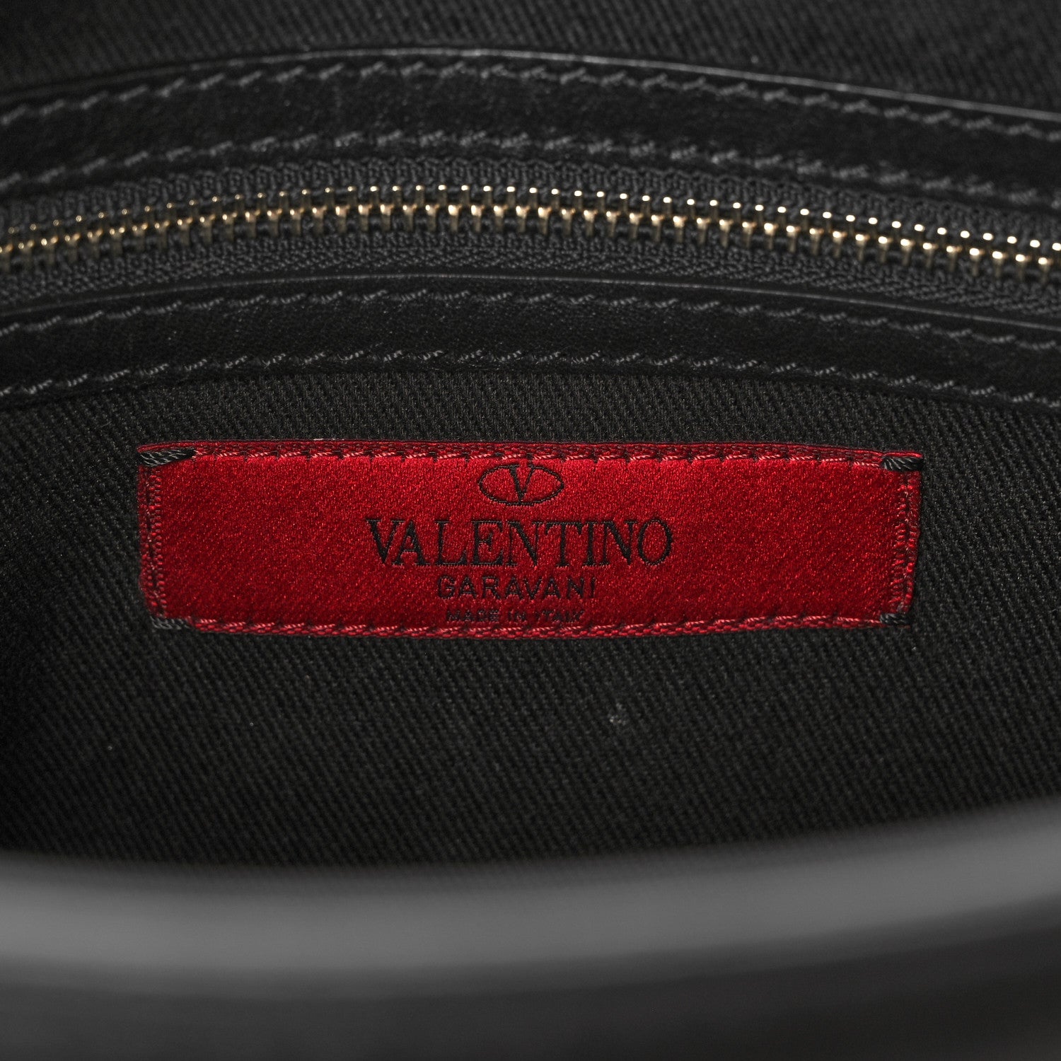 Valentino Garavani Vitello Medium Rockstud Single Handle Flap Bag Black 6 of 15