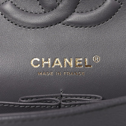 Chanel Caviar Quilted Medium Double Flap Dark Grey 6 of 10