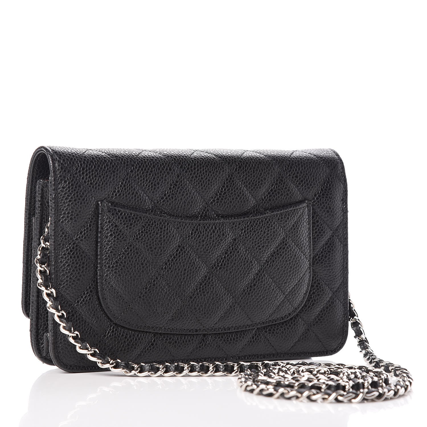 Chanel Caviar Quilted Wallet On Chain WOC Black 3 of 10
