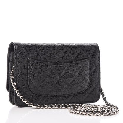 Chanel Caviar Quilted Wallet On Chain WOC Black 3 of 10
