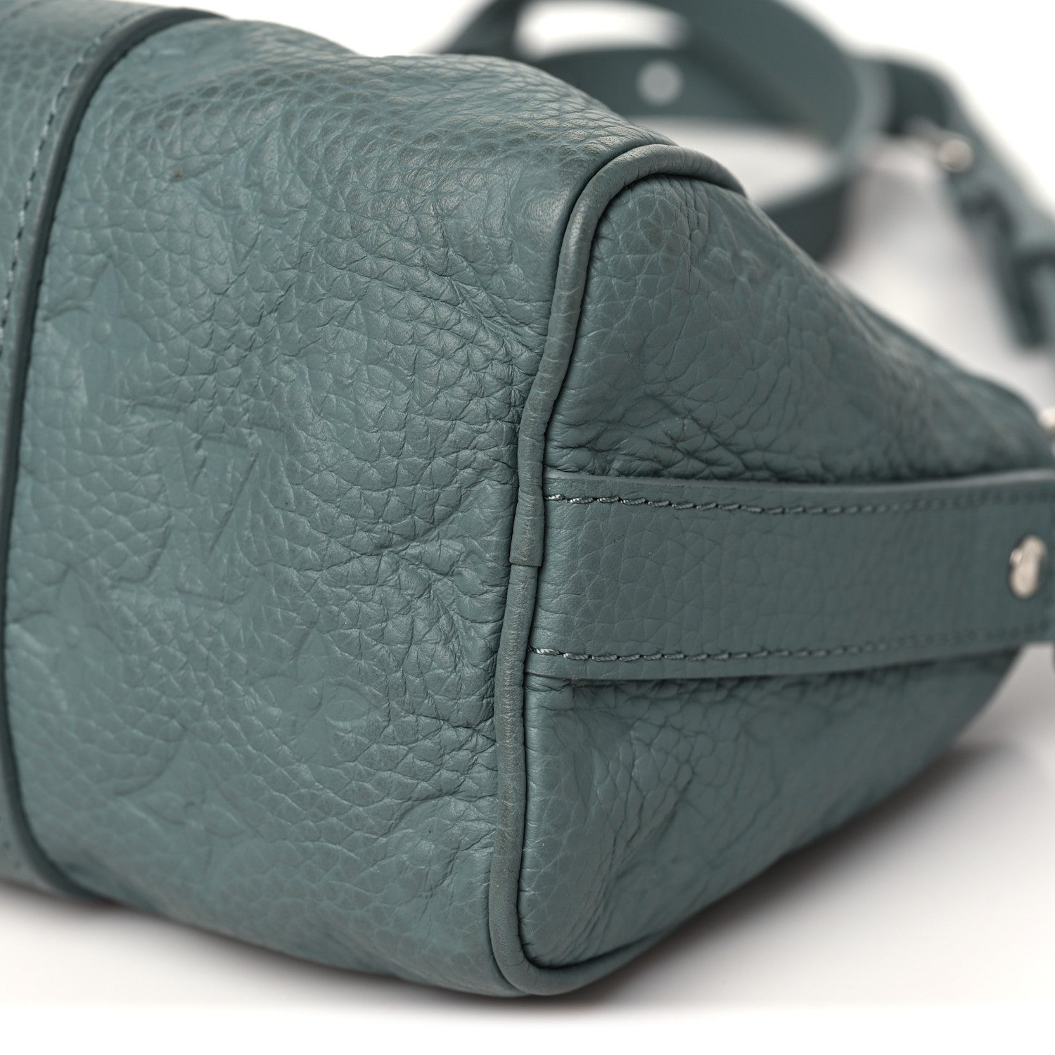 Louis Vuitton Monogram Taurillon Keepall Bandouliere 25 Misty Lake Green 9 of 9