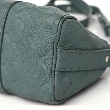 Louis Vuitton Monogram Taurillon Keepall Bandouliere 25 Misty Lake Green 9 of 9