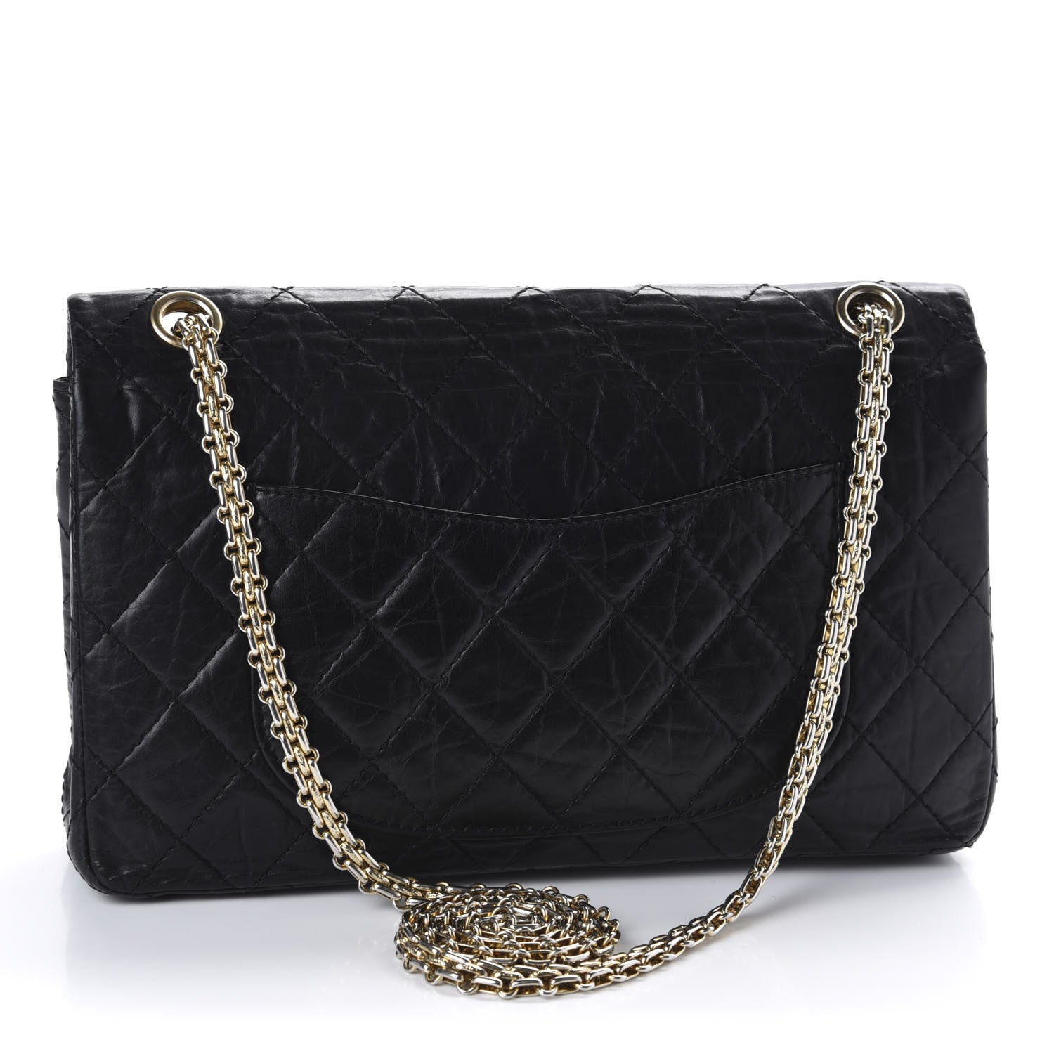 Chanel Aged Calfskin Quilted 50th Anniversary 2.55 Reissue 226 Flap Black 3 of 11
