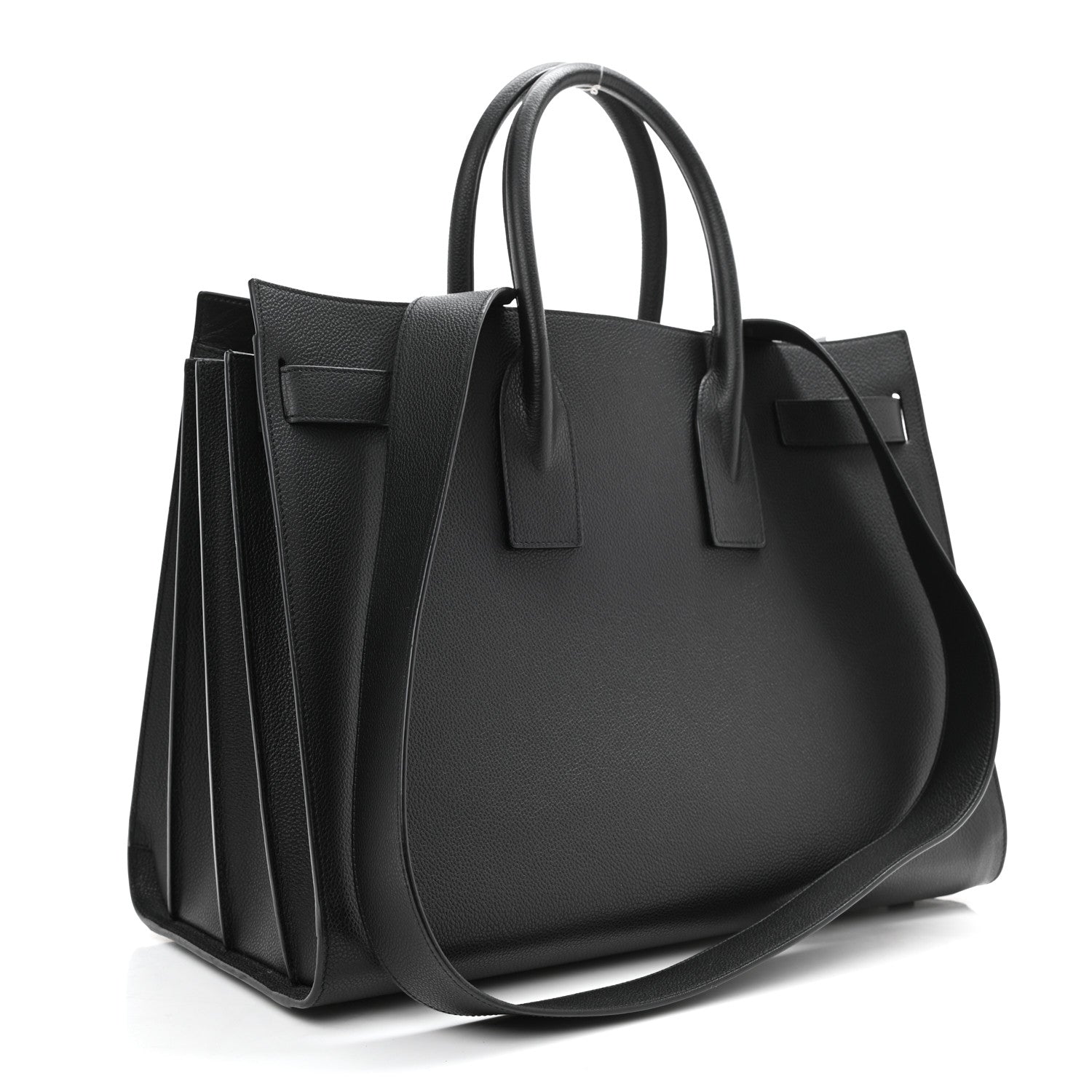 Saint Laurent Grained Calfskin Large Sac De Jour Carryall Black 3 of 8