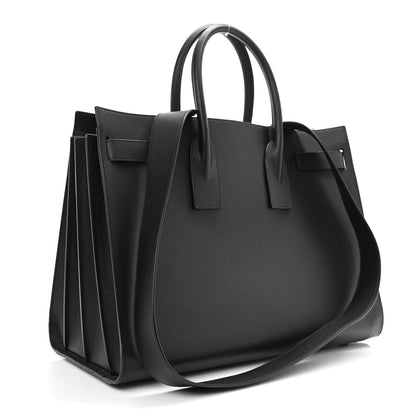 Saint Laurent Grained Calfskin Large Sac De Jour Carryall Black 3 of 8