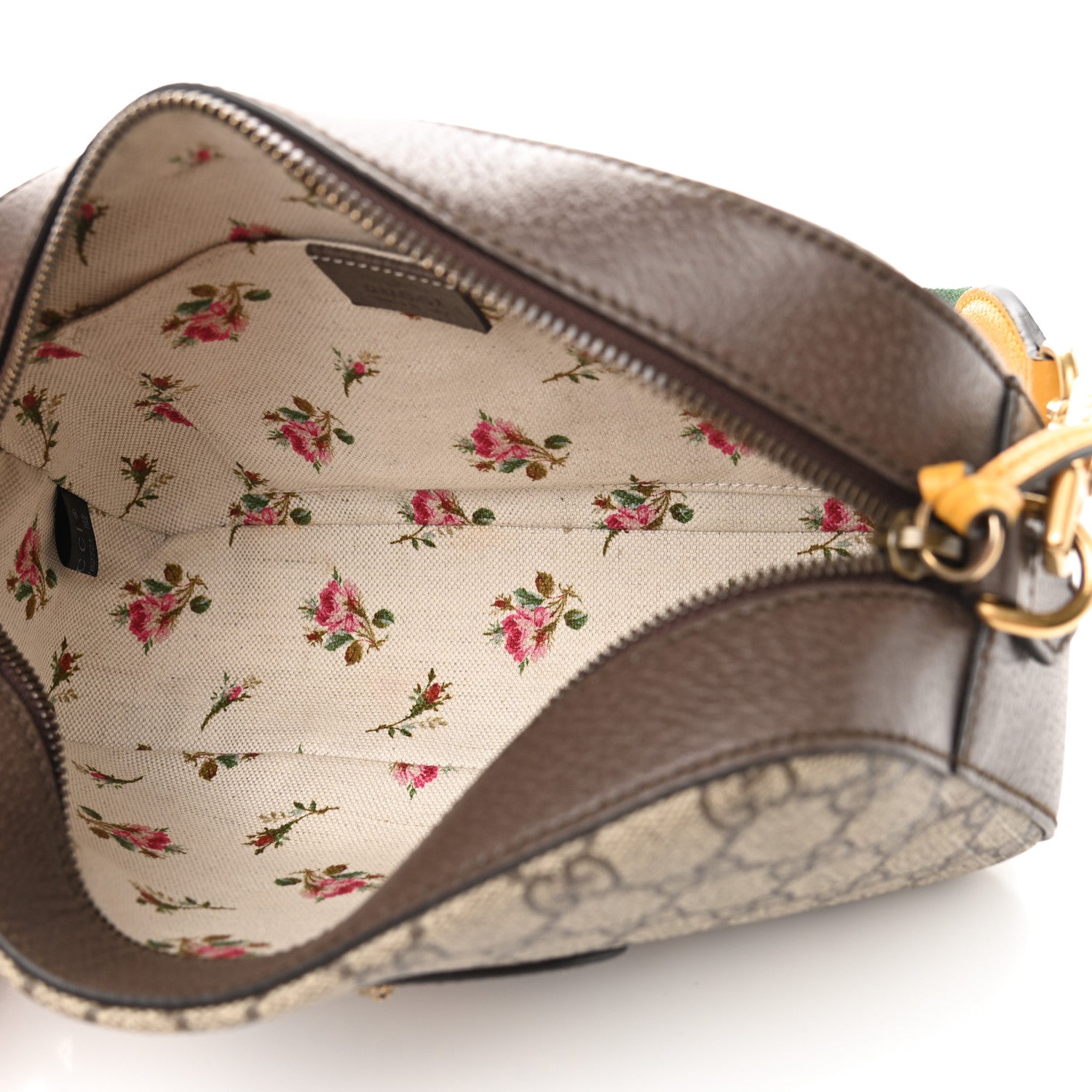 Gucci GG Supreme Monogram Web Neo Vintage Shoulder Bag Beige New Acero Crop 5 of 10
