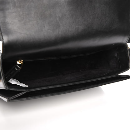 Saint Laurent Smooth Calfskin Medium Classic Monogram Universite Bag Black 5 of 13