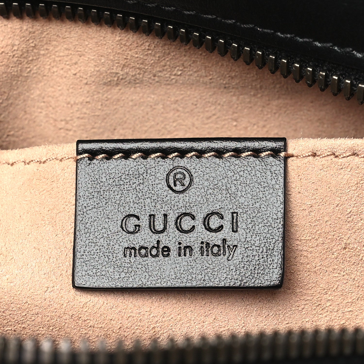 Gucci Calfskin Matelasse Small GG Marmont Chain Shoulder Bag Black 6 of 9