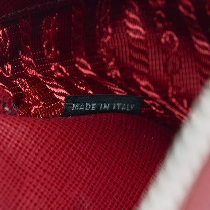 Prada Saffiano Lux Promenade Backpack Cherry 8 of 9