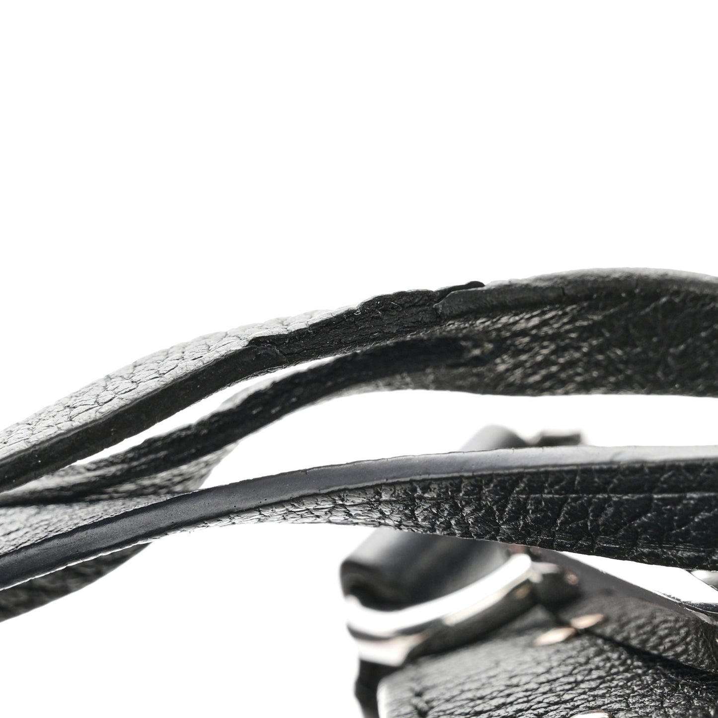Soft Calfskin My Lockme Studs Black