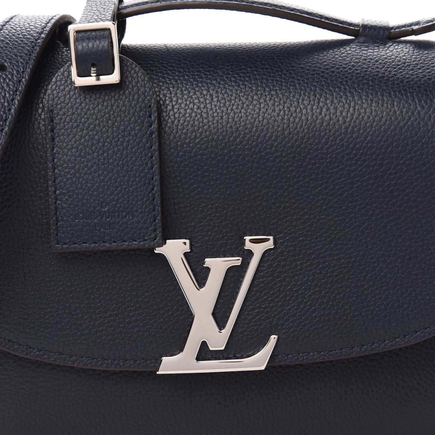 Grained Calfskin Vivienne NM Blue Marine