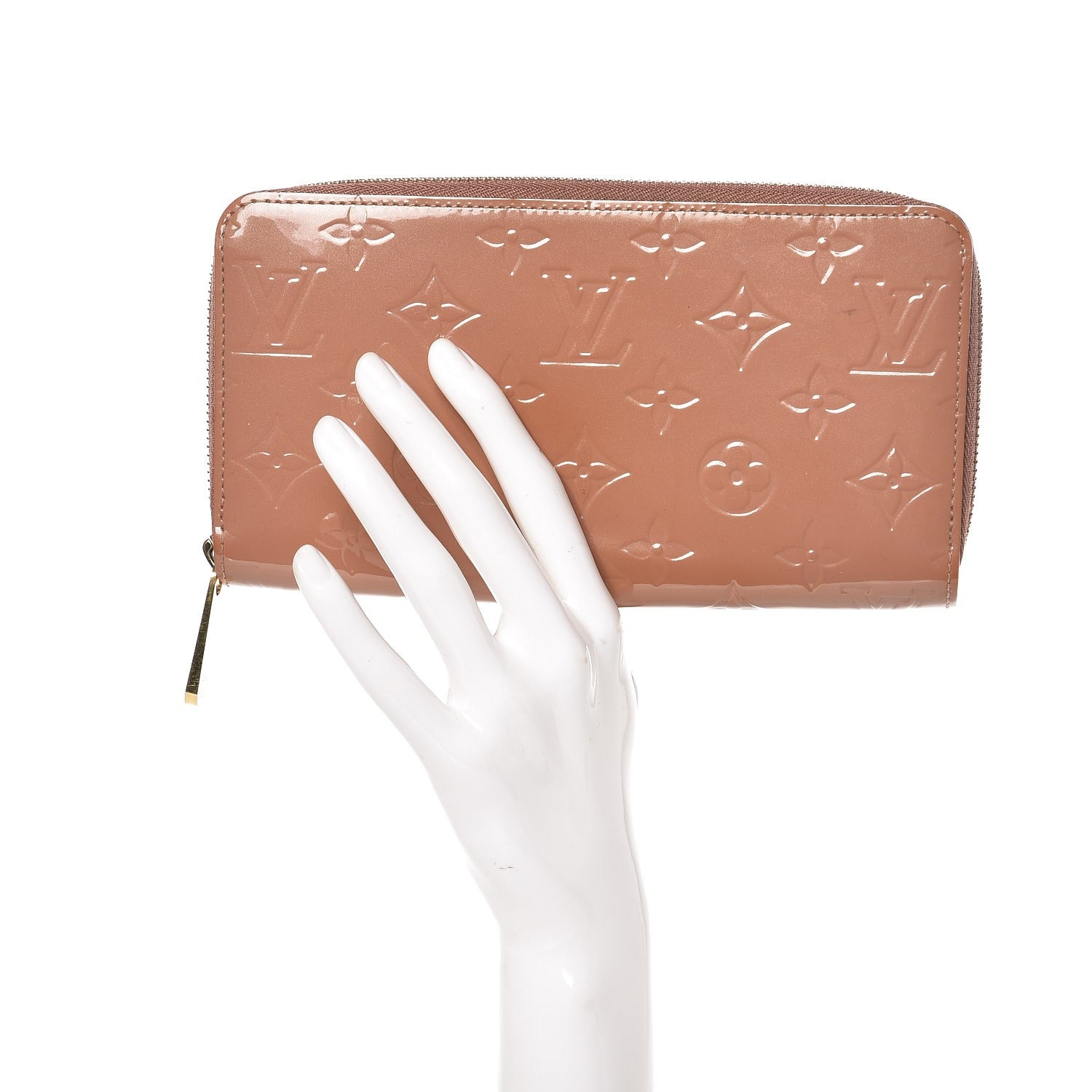 Louis Vuitton Vernis Zippy Wallet Rose Velours 2 of 7