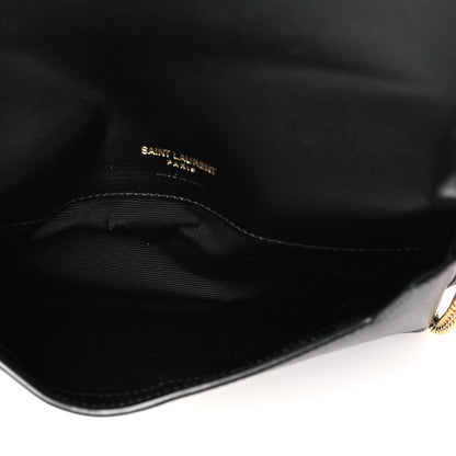 Saint Laurent Grained Calfskin Monogram Phone Holder Crossbody Black 6 of 10