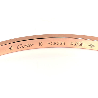 Cartier 18K Pink Gold 6 Diamond Small LOVE Bracelet 18 4 of 6