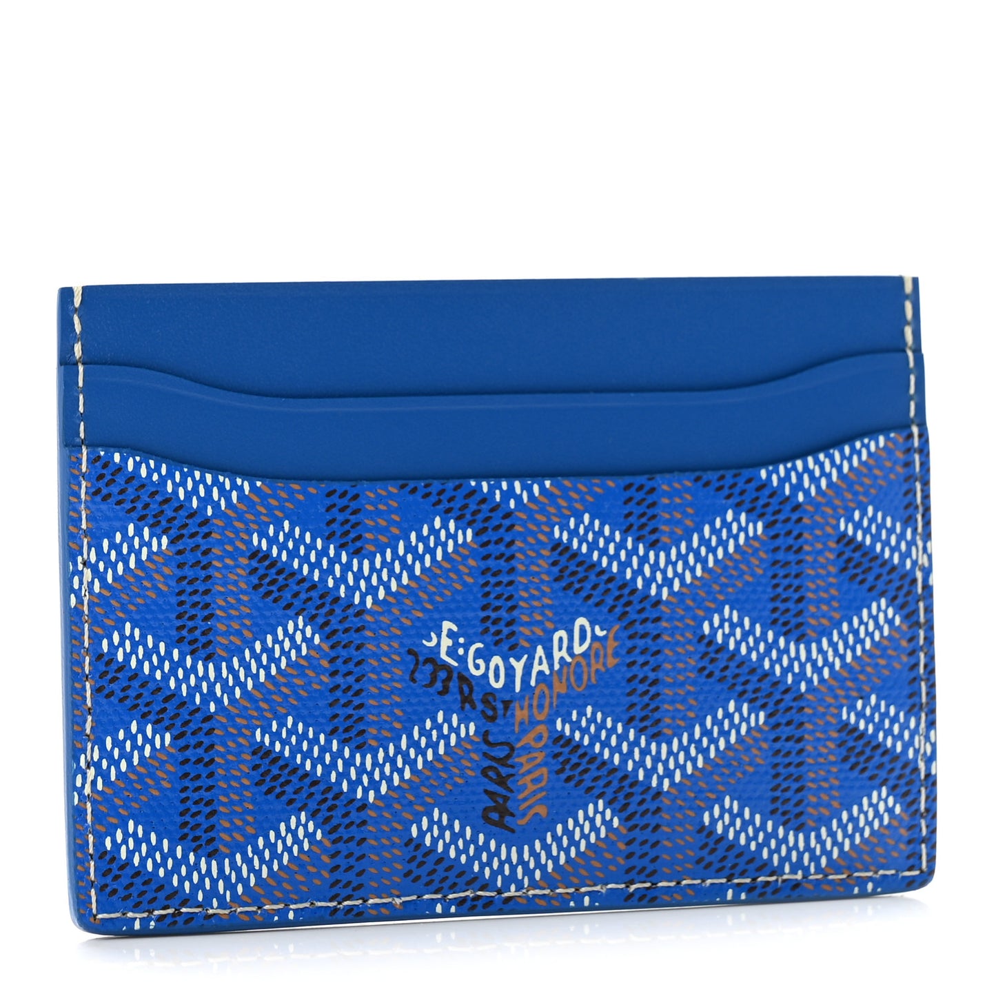 Goyardine Saint Sulpice Card Holder Sky Blue