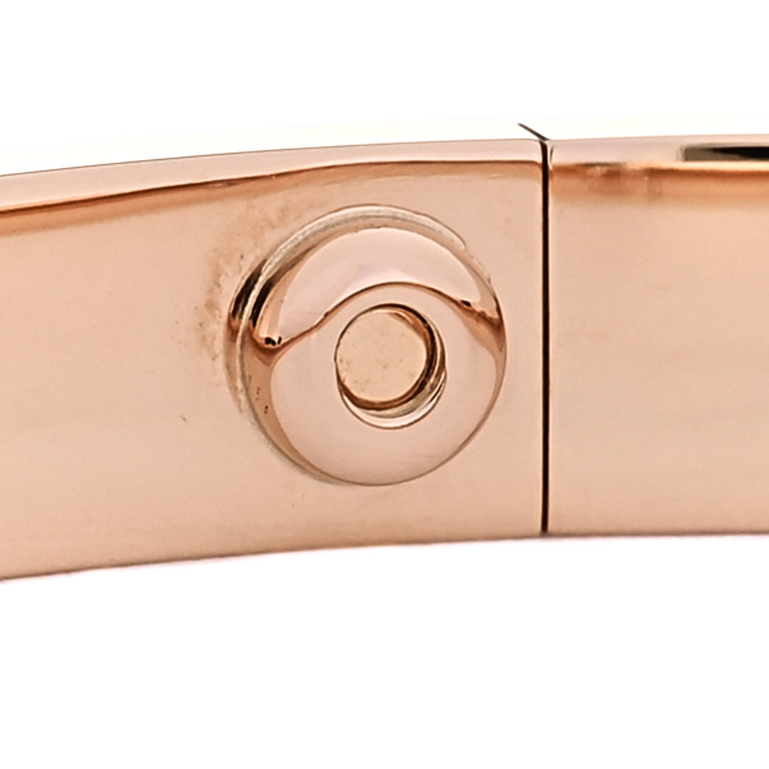 Cartier 18K Pink Gold 4 Diamond LOVE Bracelet 17 5 of 5