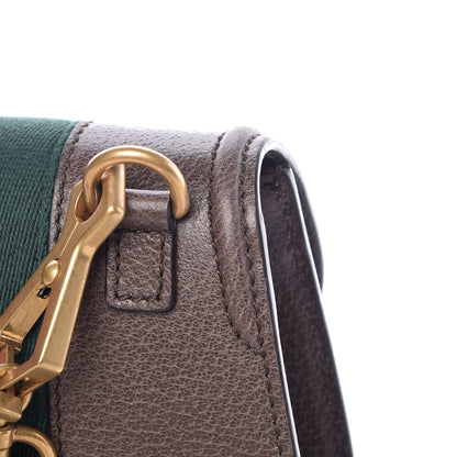 Gucci Textured Calfskin Web Crystal Heart Stripe Small Totem Shoulder Bag New Acero 11 of 13