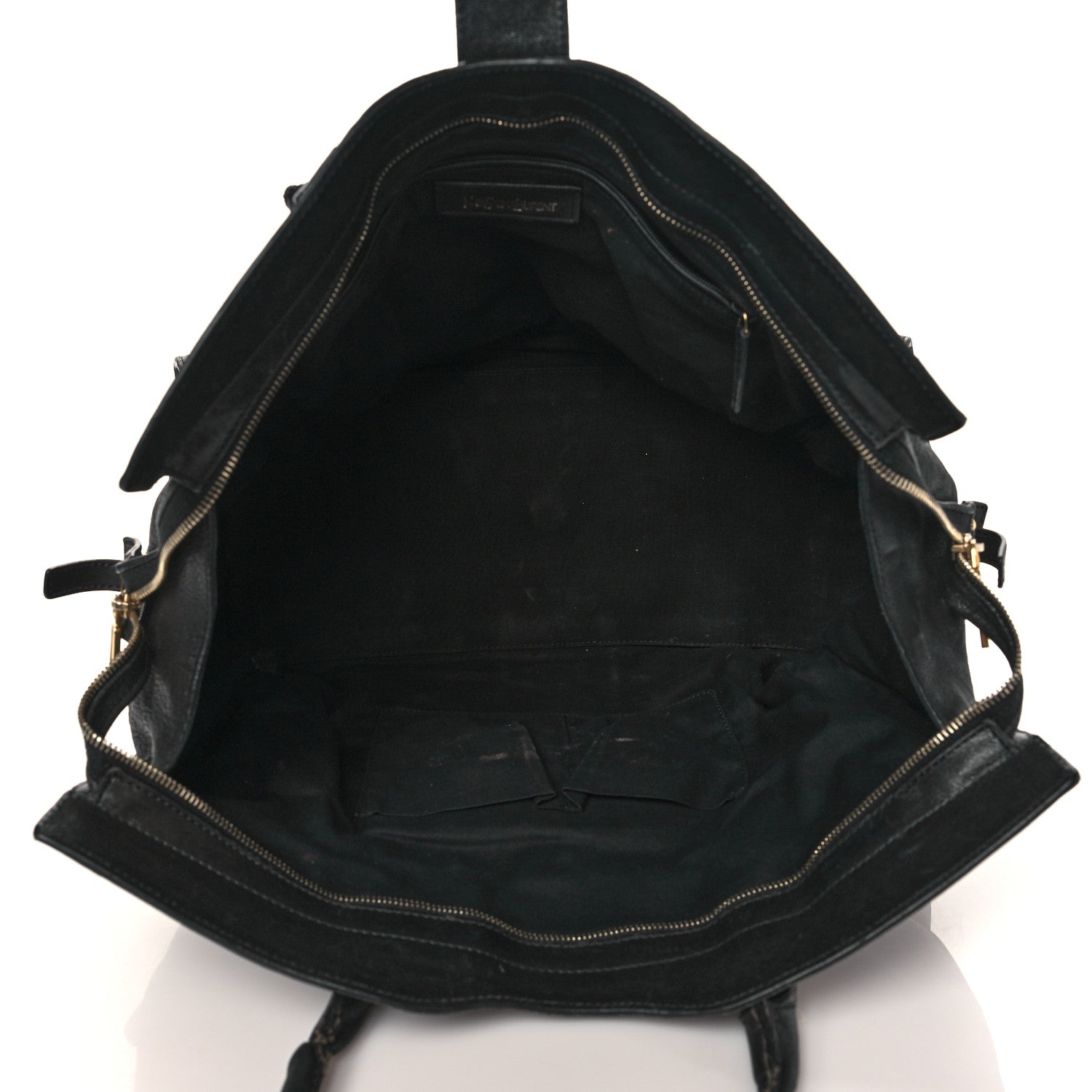 Saint Laurent Sheepskin Large Cabas ChYc Black 5 of 12