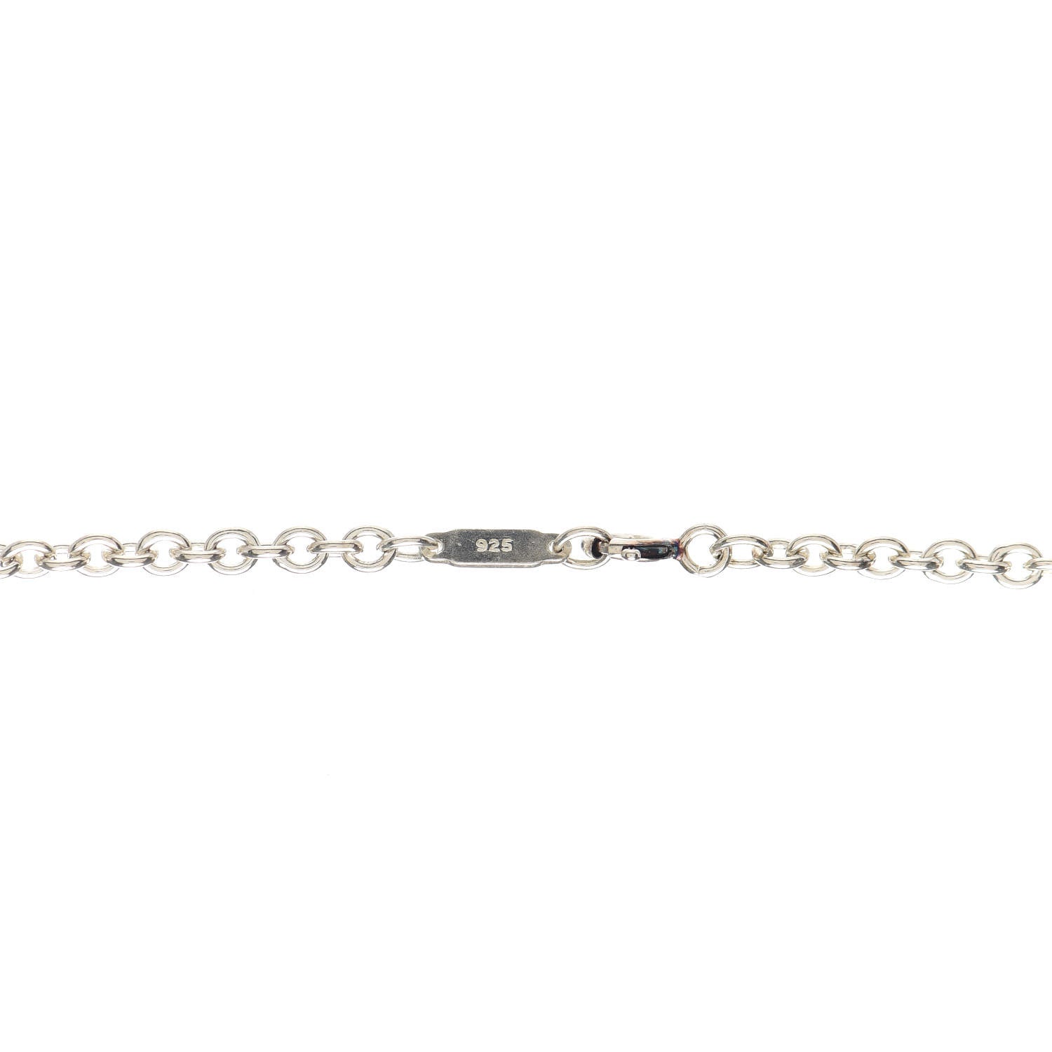 Tiffany Sterling Silver Oval Key Pendant Necklace 4 of 4