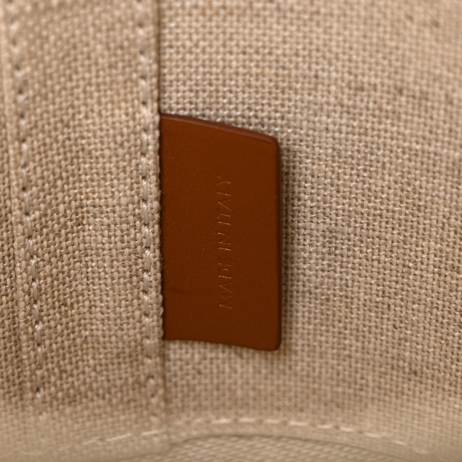 Celine Calfskin Triomphe Canvas Medium Tambour Bag Fox Red 5 of 5