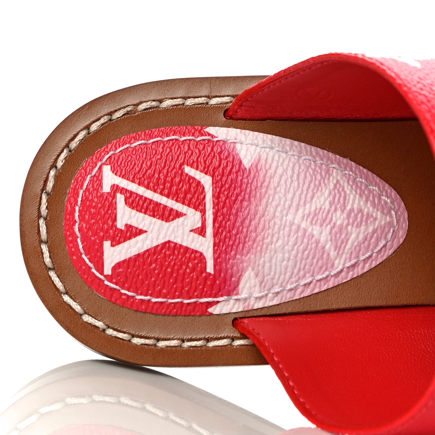 Monogram Escale Palma Sandals 36 Rouge