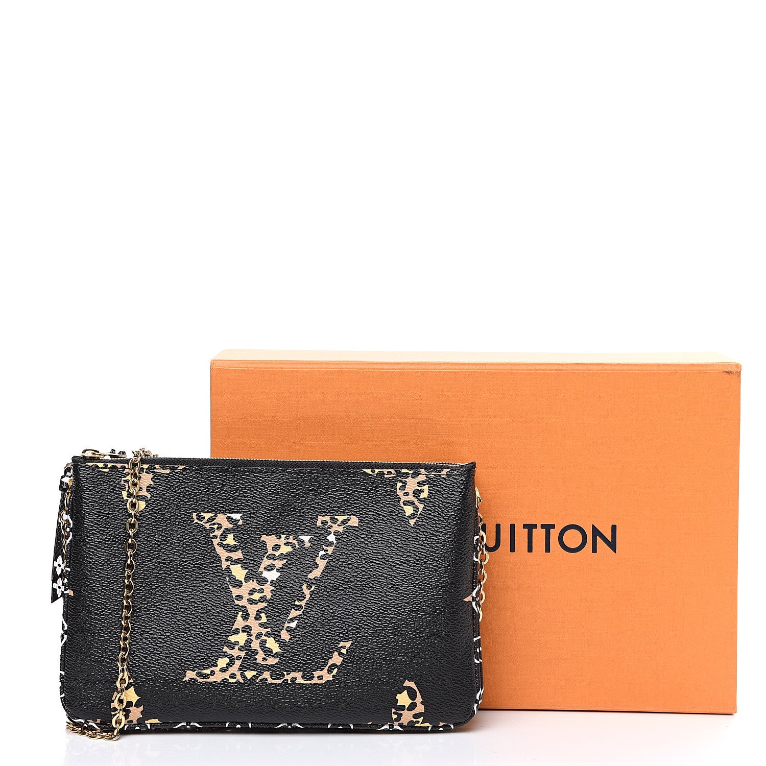 Louis Vuitton Monogram Giant Jungle Pochette Double Zip Black 10 of 10