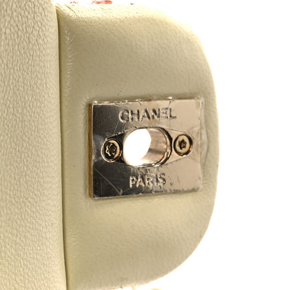 Chanel Tweed Quilted Mini Rectangular Flap Ecru Green Purple Red Yellow 7 of 12