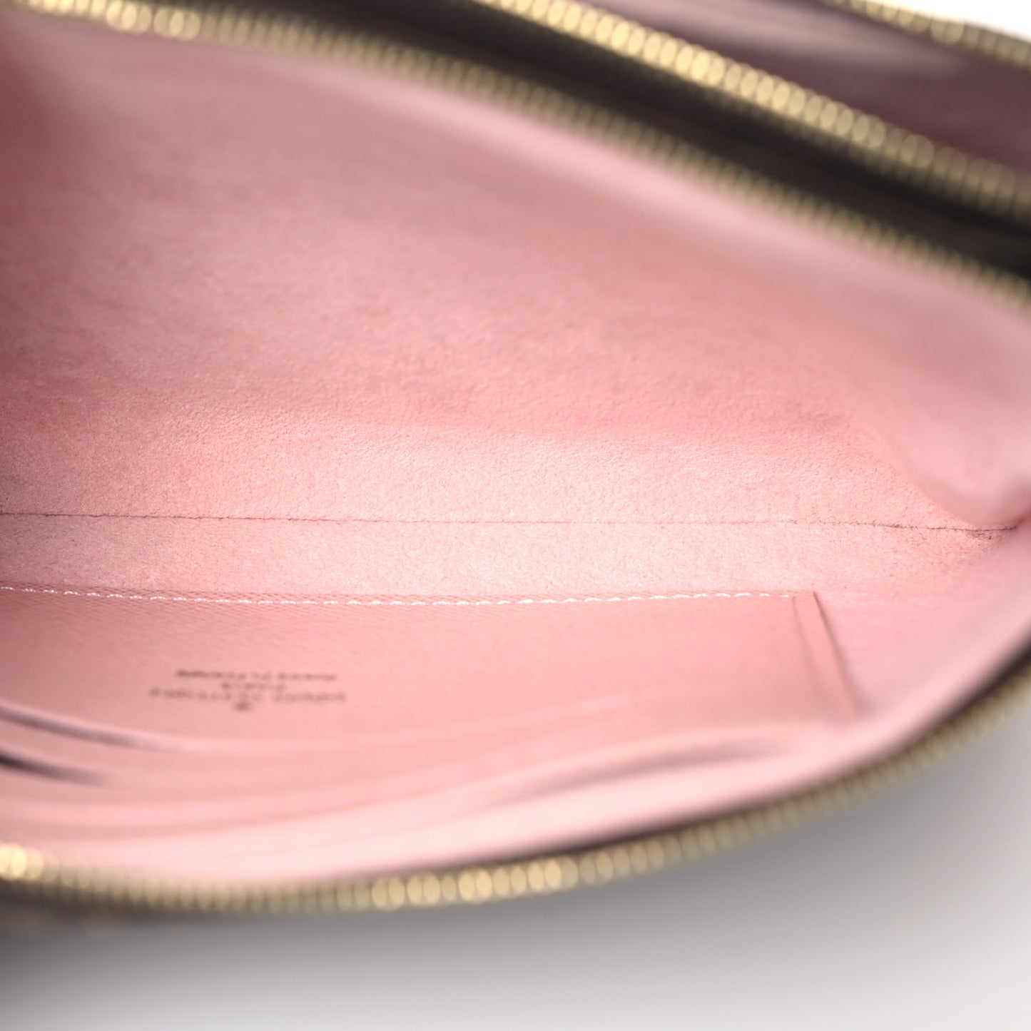 Monogram 2020 Christmas Animation Big Wheel Double Zip Pochette Rose Ballerine