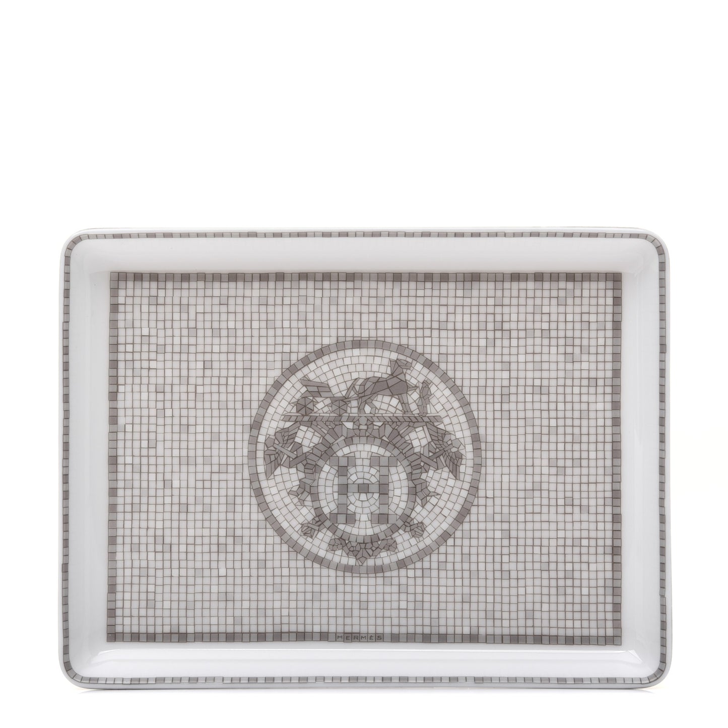 Porcelain Mosaique Au 24 Sushi Plate Platine