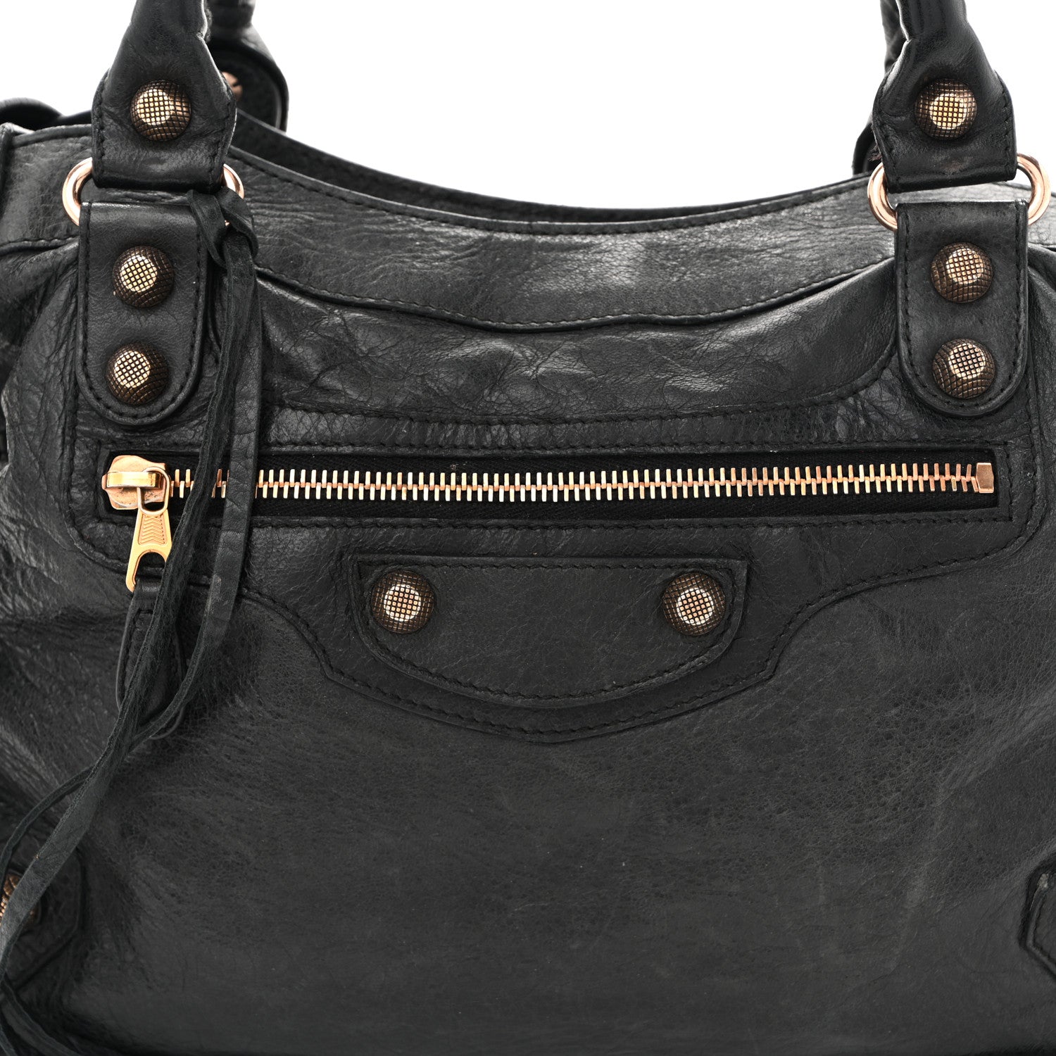 Balenciaga Agneau Giant 12 Rose Gold Hardware Town Black 8 of 16