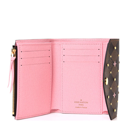 Louis Vuitton Damier Ebene Studded Victorine Wallet 5 of 7