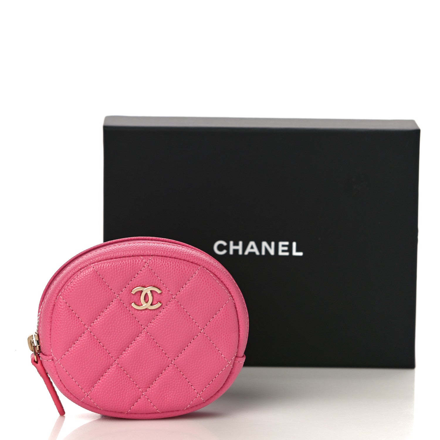 Chanel Caviar Quilted Zip Around Classic Coin Purse 11 of 11