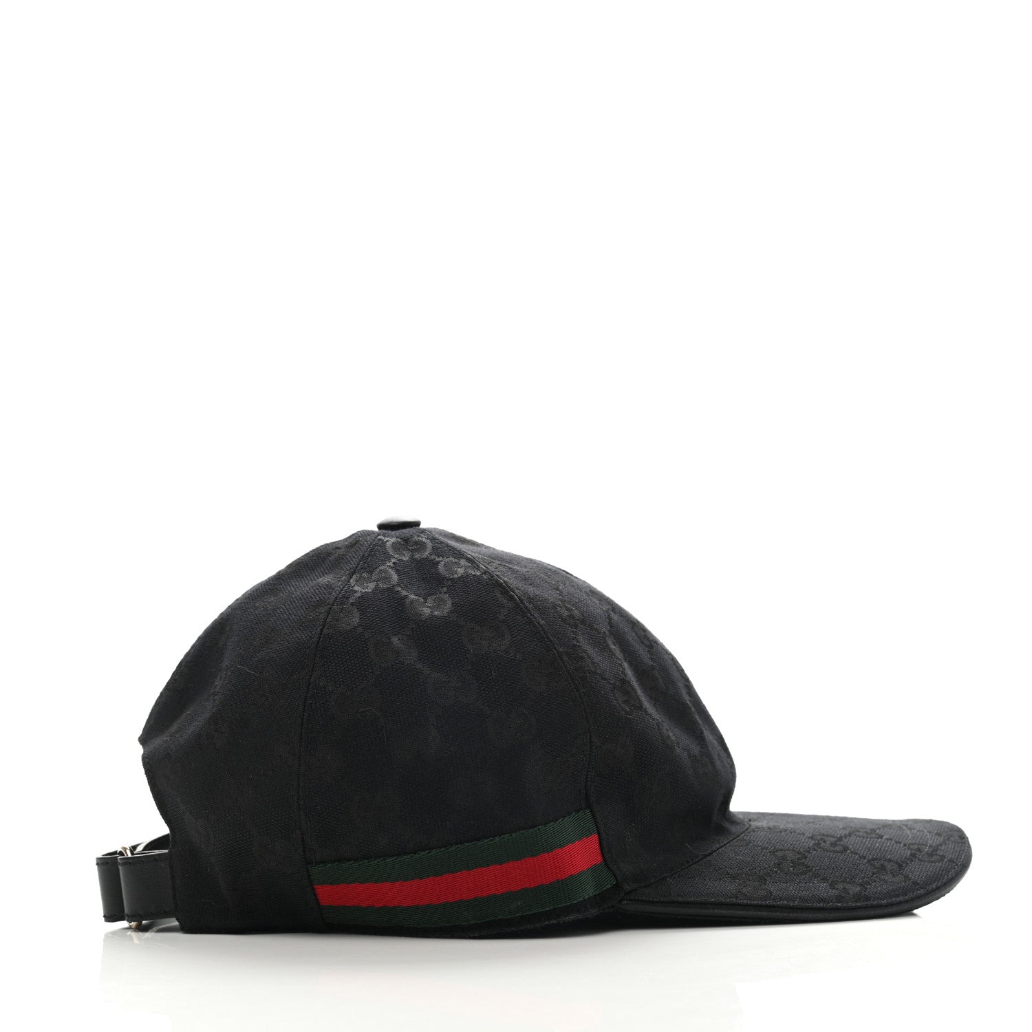 Gucci Monogram Web Baseball Hat XL Black 5 of 12