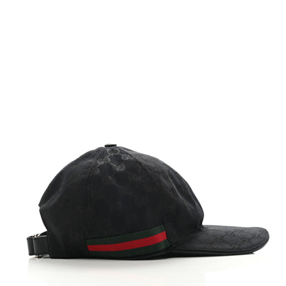 Gucci Monogram Web Baseball Hat XL Black 5 of 12