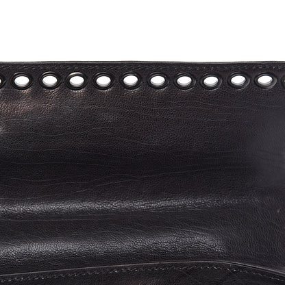 Bottega Veneta Metallic Nappa Intrecciato Eyelets Flap Shoulder Bag Matita 10 of 17