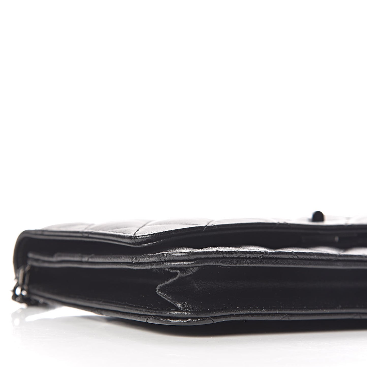 Aged Calfskin Quilted Reissue Wallet On Chain WOC So Black