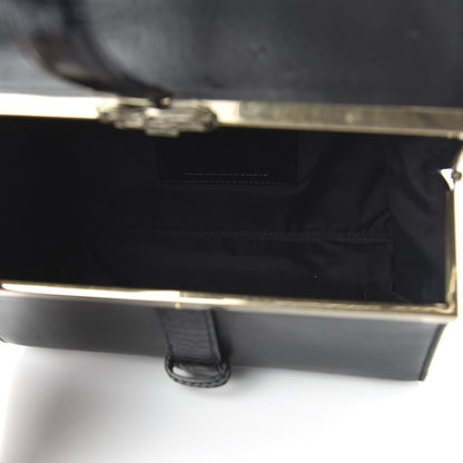 Alexander Wang Calfskin Crocodile Embossed Tai Dopp Kit Bag Black 5 of 9