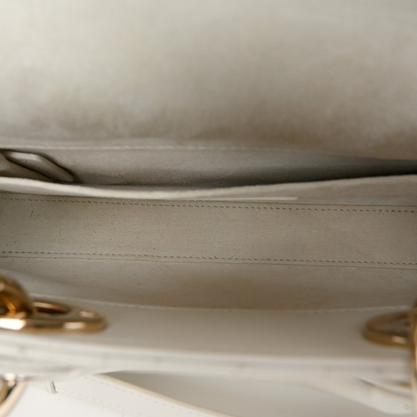 Lambskin Cannage Small Lady D-Joy Latte