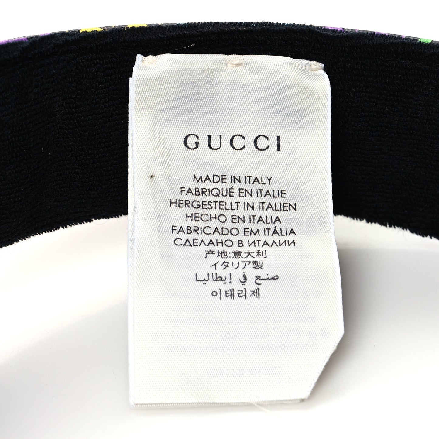 GG Supreme Monogram Psychedelic Izzy Visor M Black Multicolor