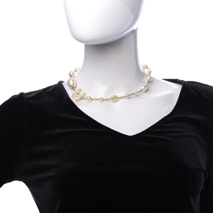 Chanel Pearl Precious Symbols CC Short Necklace Gold 2 of 6