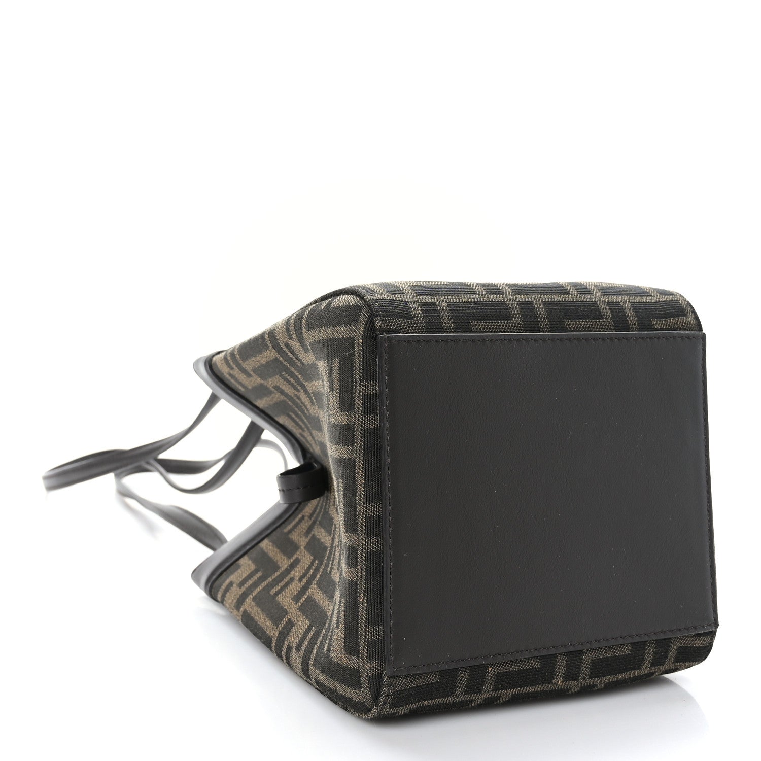 Fendi Fabric Jacquard Vitello Grace FF 1974 Mini Fendi Origami Tobacco Moro Ebano 6 of 13