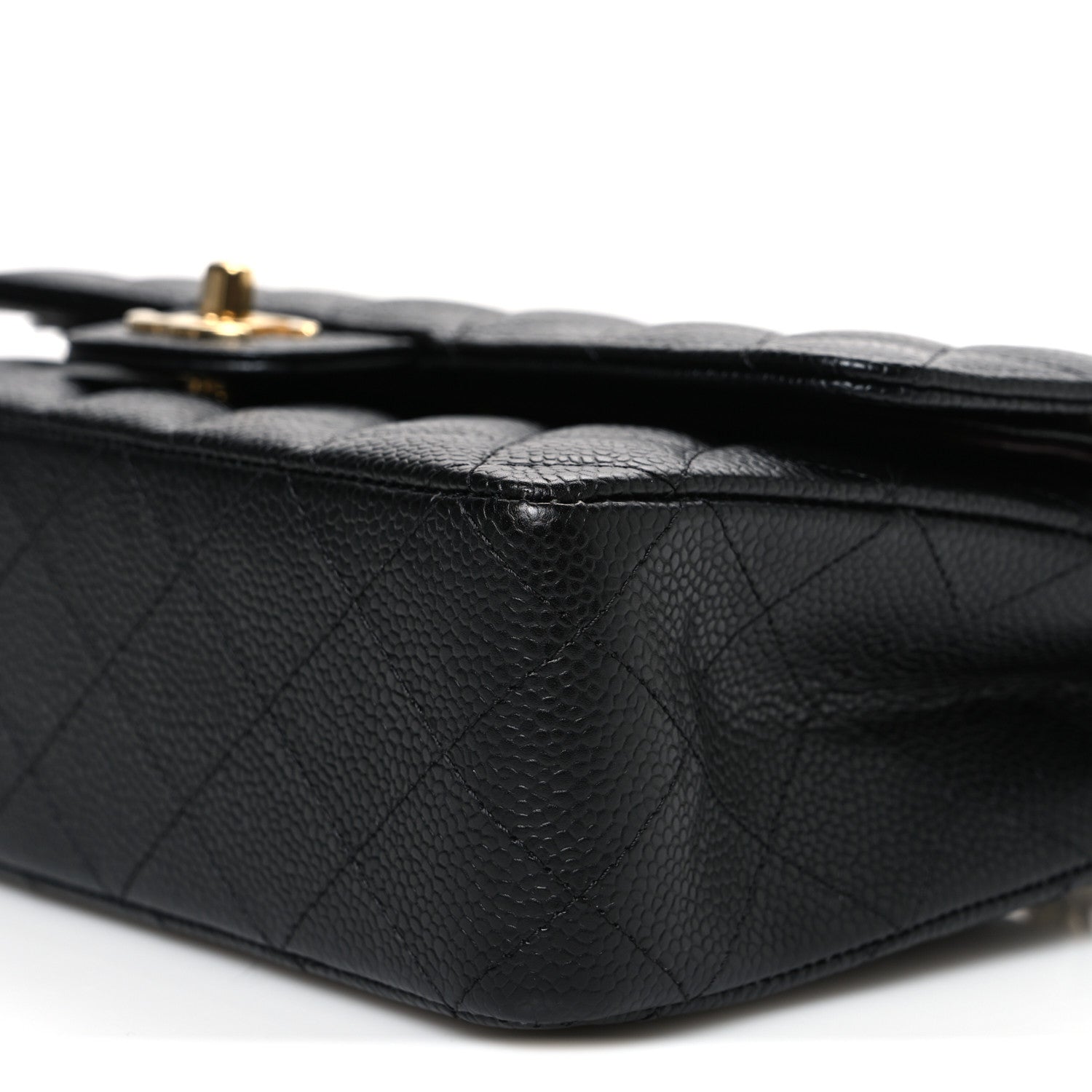 Chanel Caviar Quilted Medium Double Flap Black 10 of 11